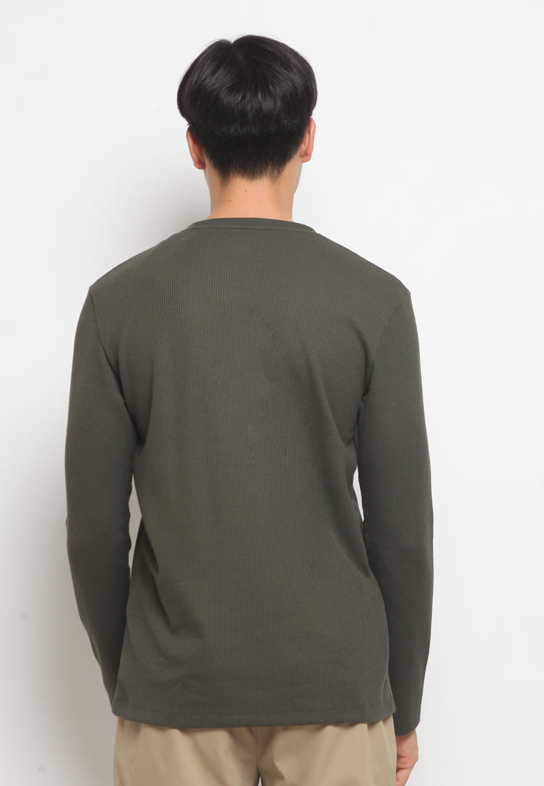 Long Sleeve Waffle T-shirt