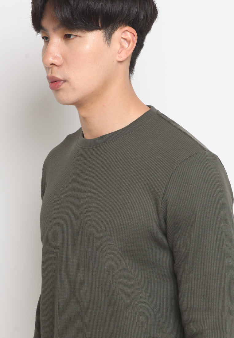 Long Sleeve Waffle T-shirt