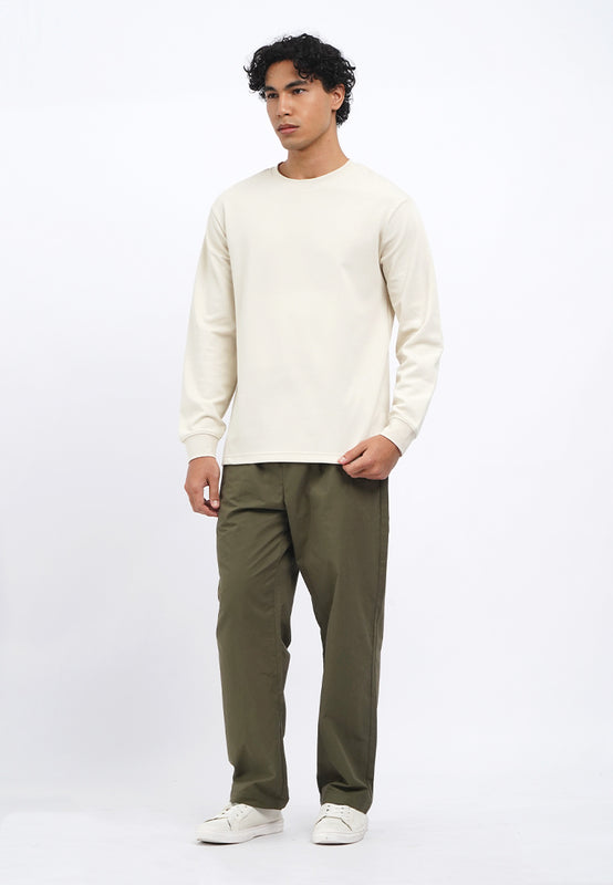 Double Knit Long Sleeve T-Shirt