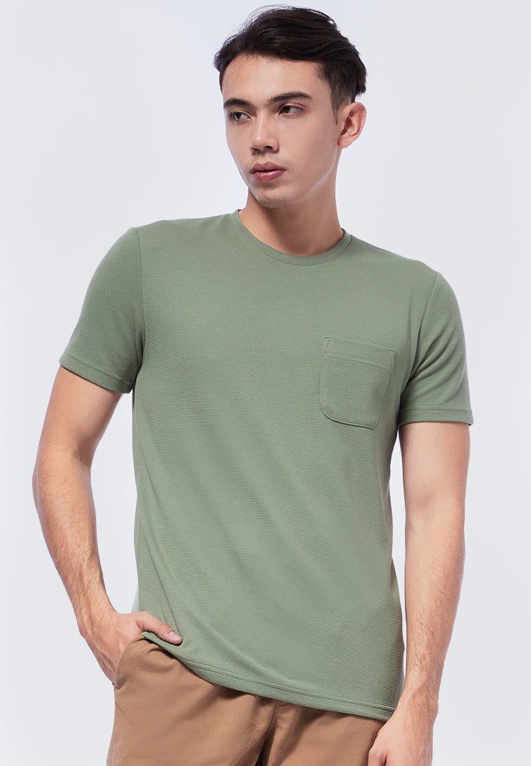 Round Neck T-Shirt with Pocket
