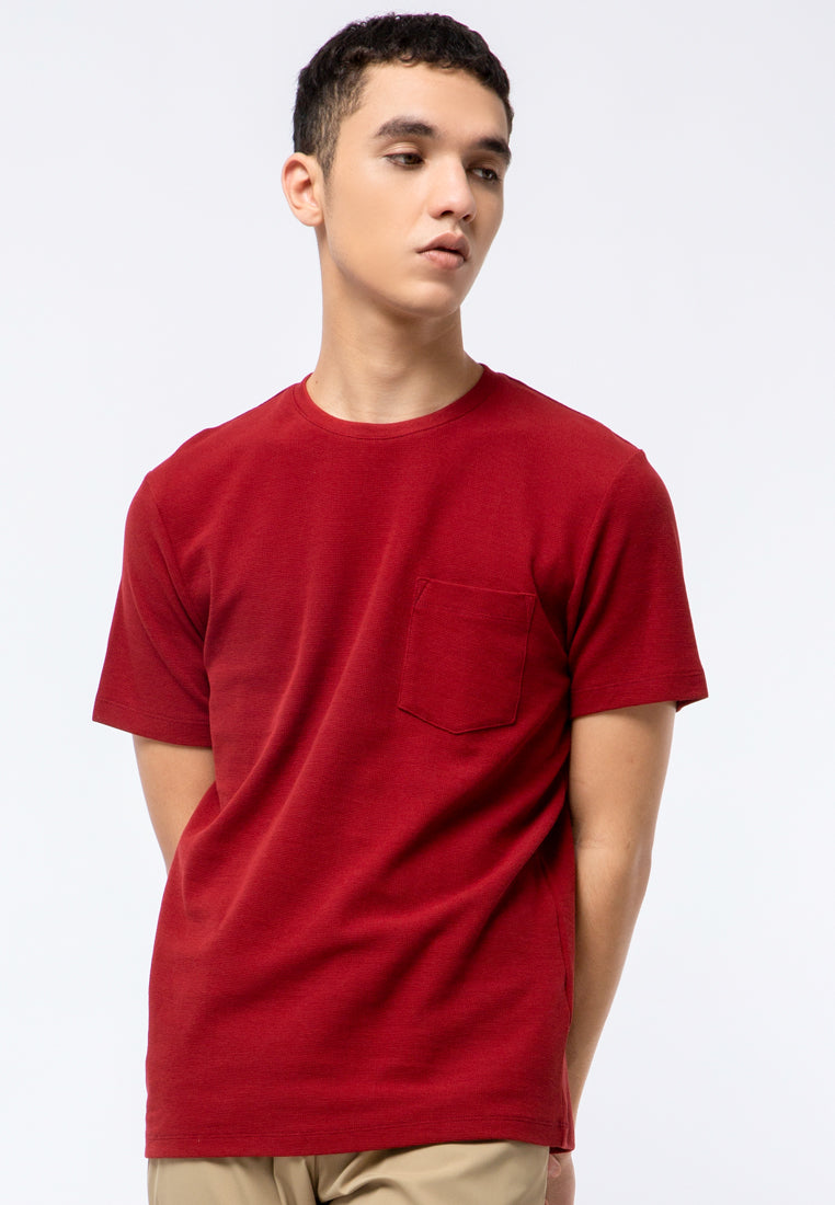 Round Neck T-Shirt With Pocket