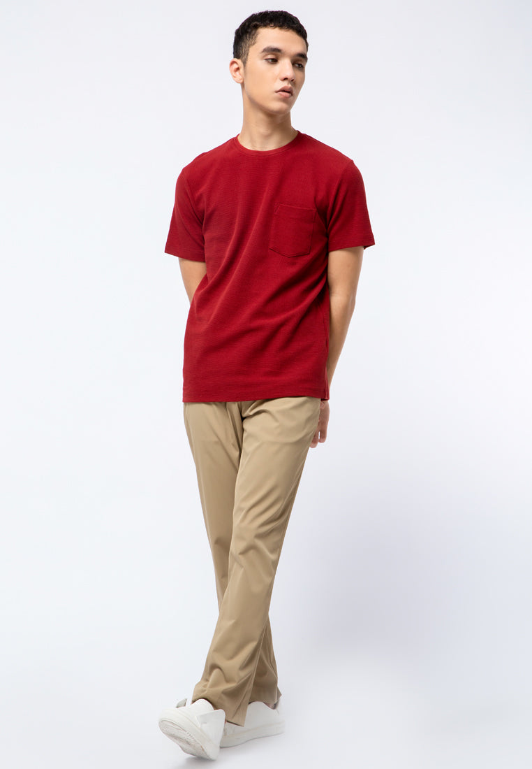 Round Neck T-Shirt With Pocket