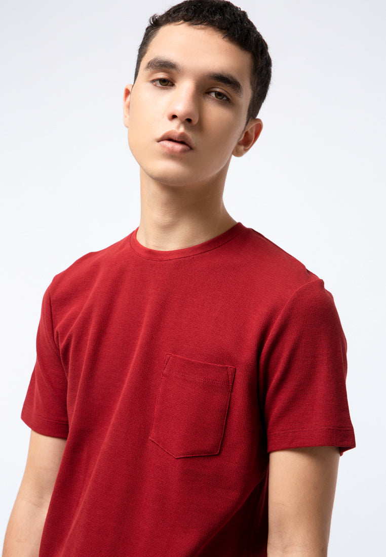 Round Neck T-Shirt With Pocket