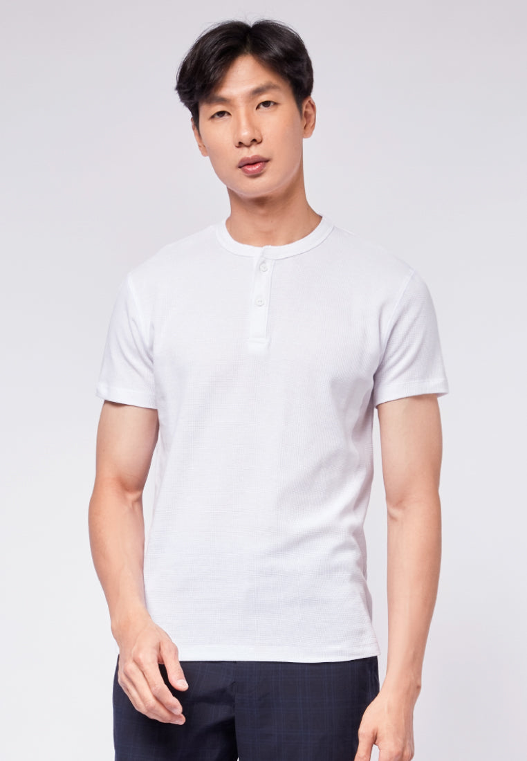 Short Sleeve Henley T-Shirt