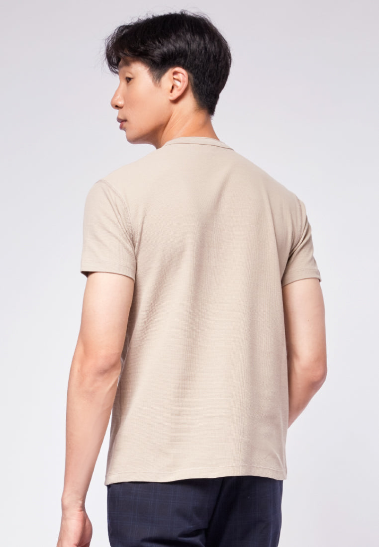 Short Sleeve Henley T-Shirt