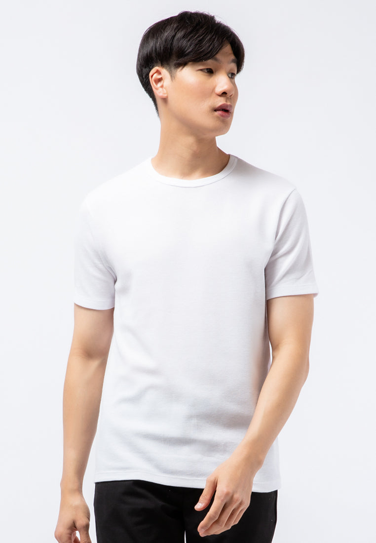 Round Neck Waffle T-shirt