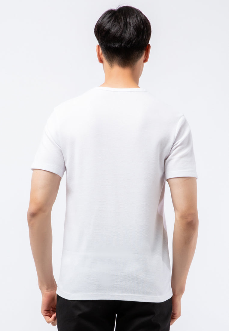 Round Neck Waffle T-shirt