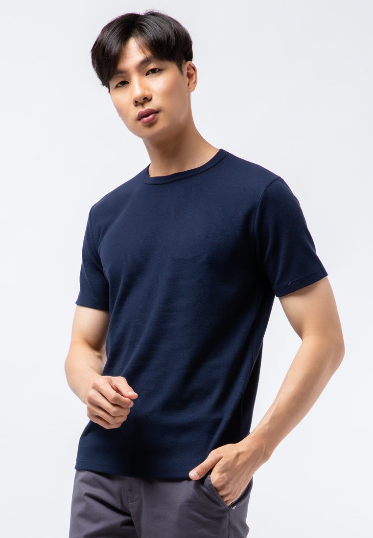 Round Neck Waffle T-shirt