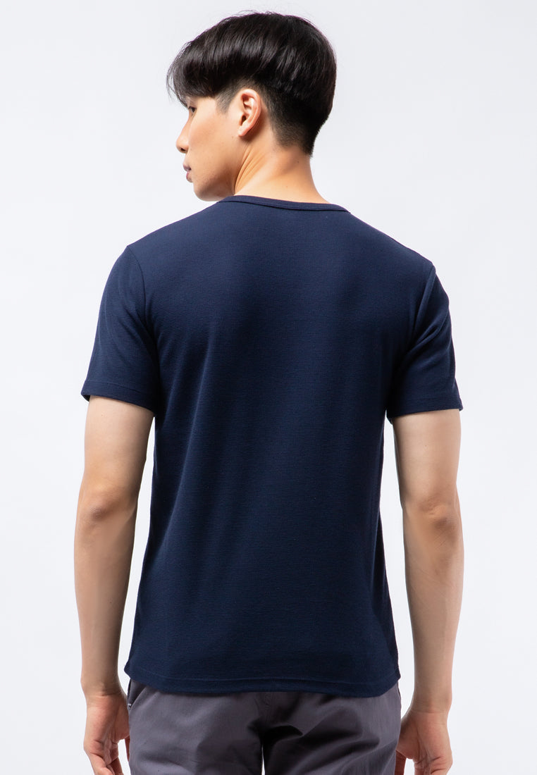 Round Neck Waffle T-shirt