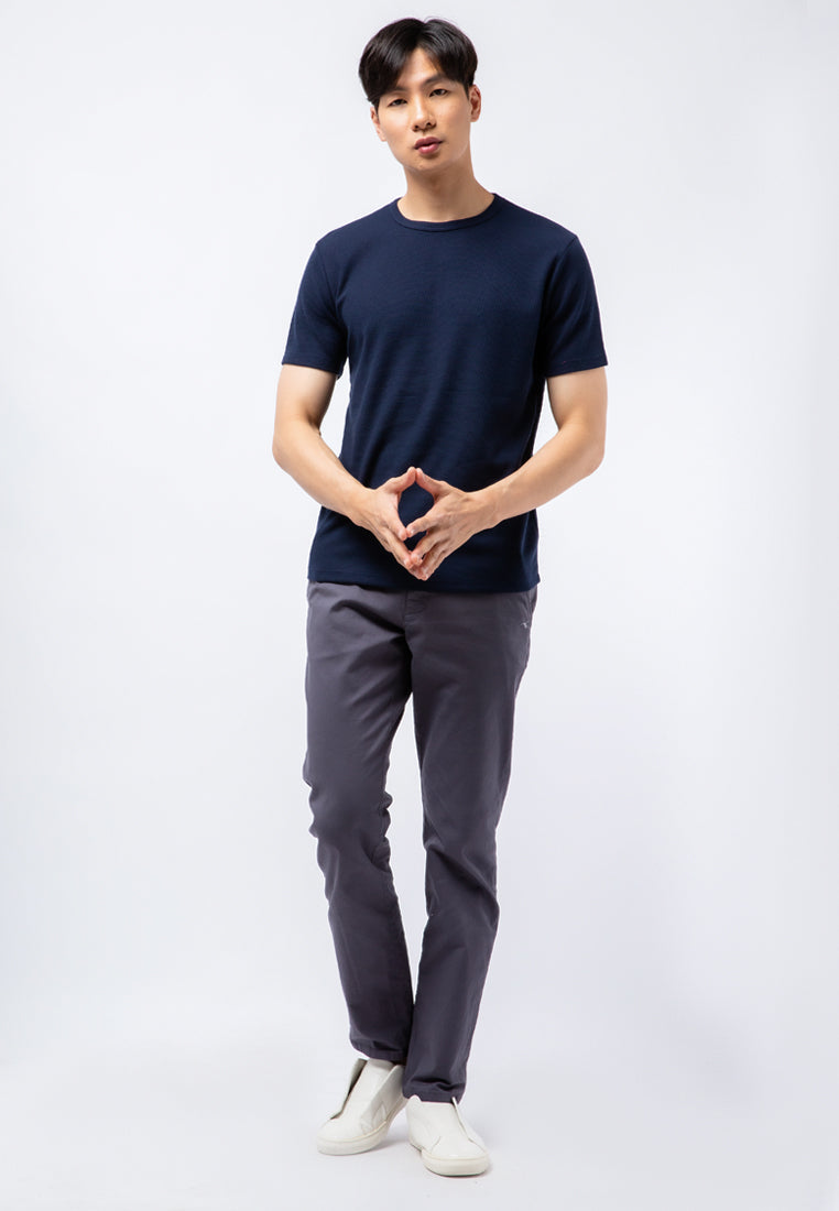Round Neck Waffle T-shirt