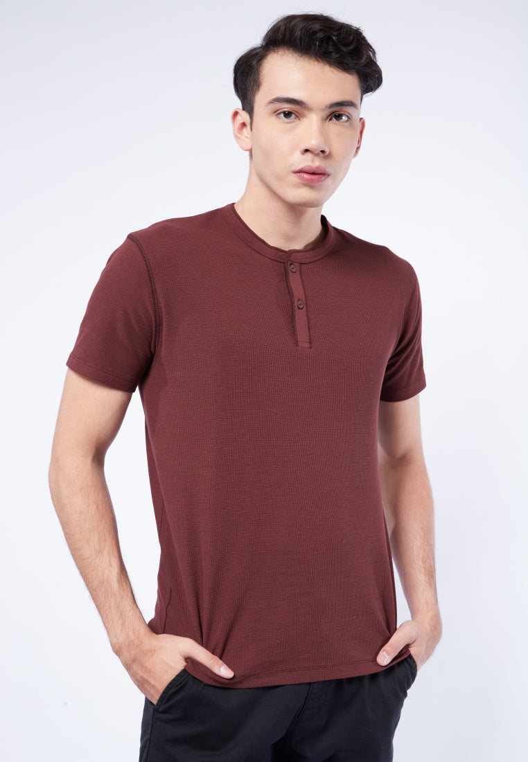 Short Sleeve Henley T-Shirt