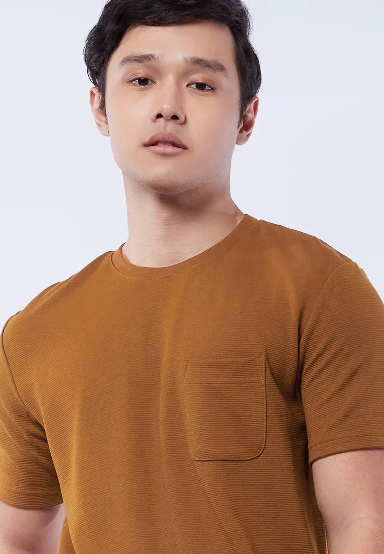 Round Neck T-Shirt with Pocket Details