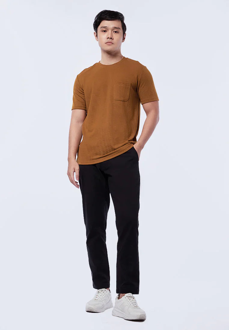 Round Neck T-Shirt with Pocket Details