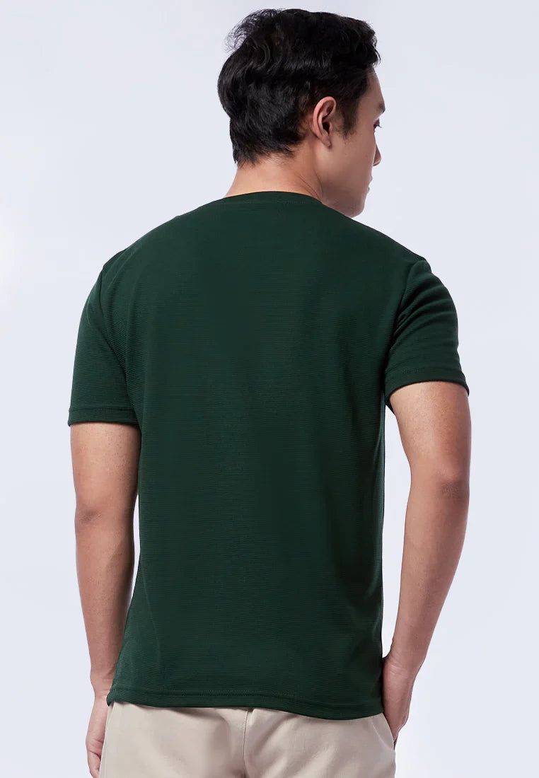Round Neck T-Shirt with Pocket Details
