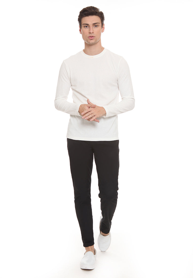 Long Sleeves Waffle Tee