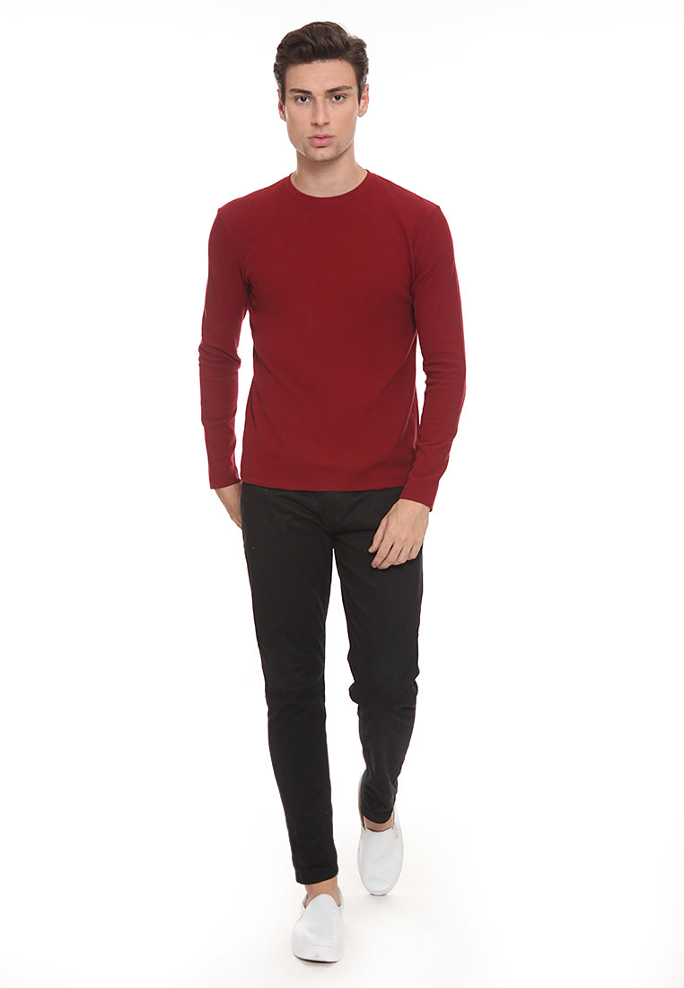 Long Sleeves Waffle Tee