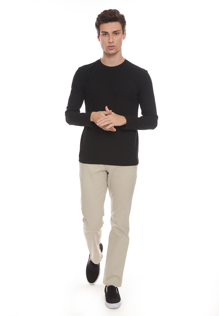 Long Sleeves Waffle Tee