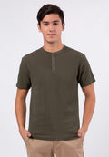 Green Henley Tee
