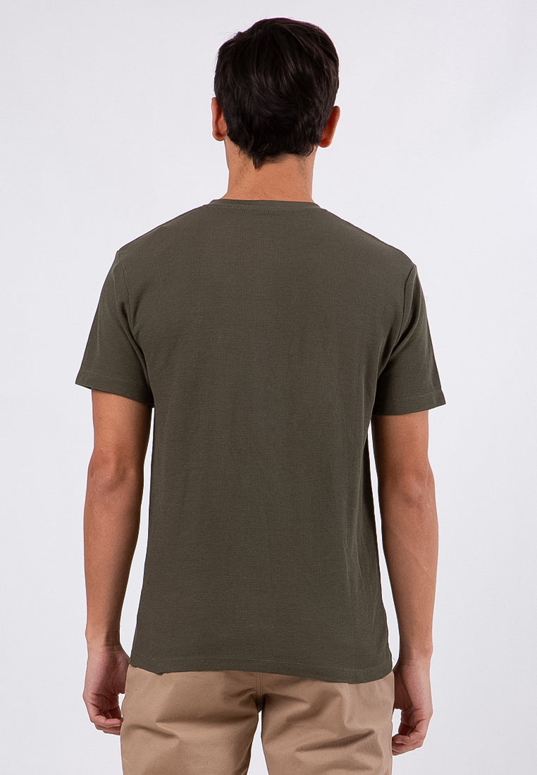 Green Henley Tee