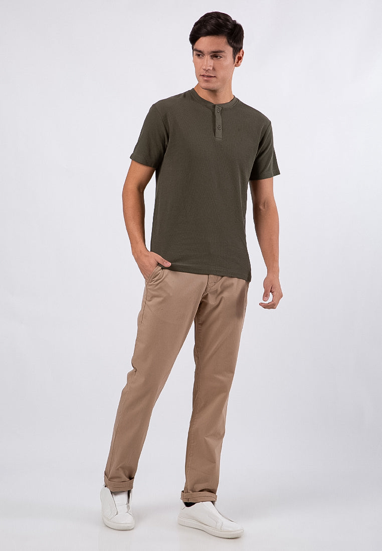 Green Henley Tee