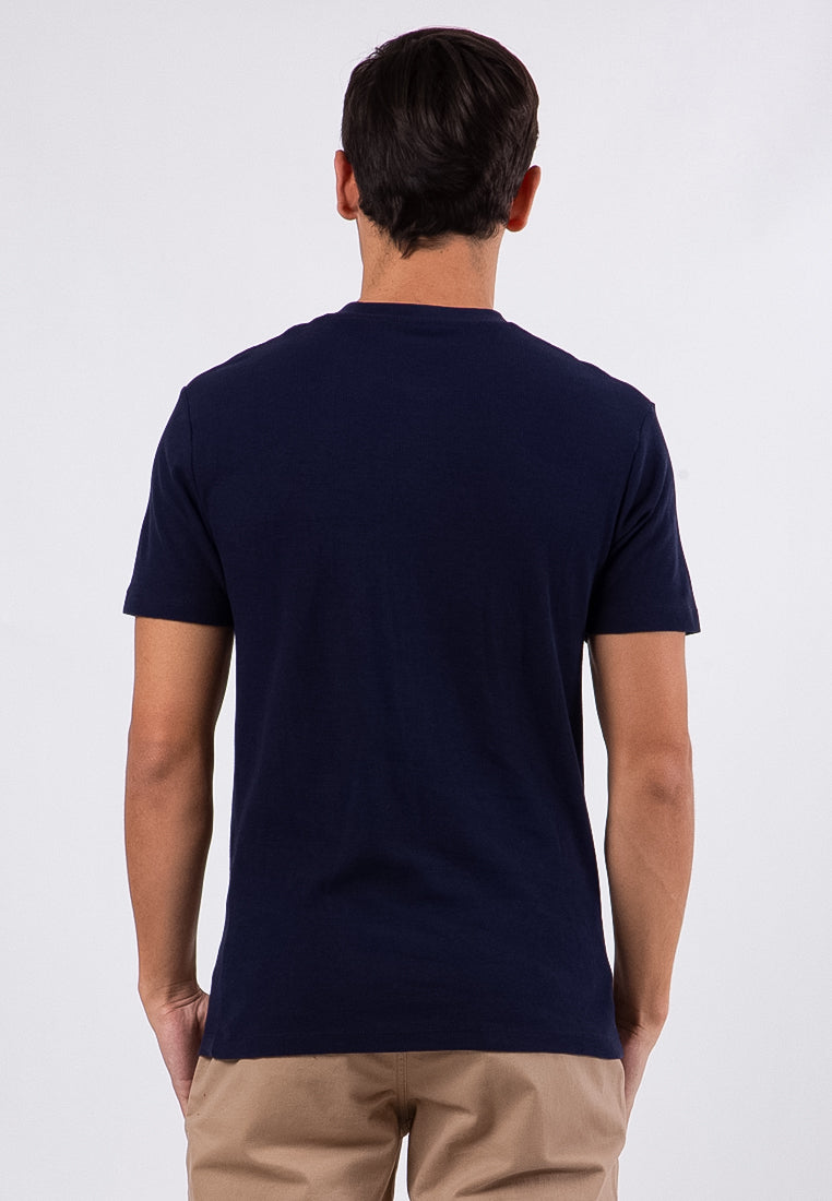 Navy Henley Tee