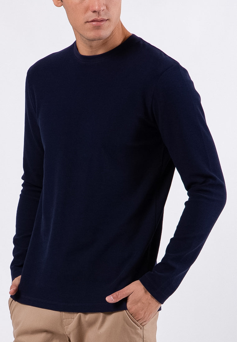 Navy Waffle Tee