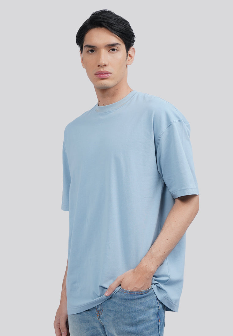 Oversized Short Sleeve T-Shirt Ice Blue