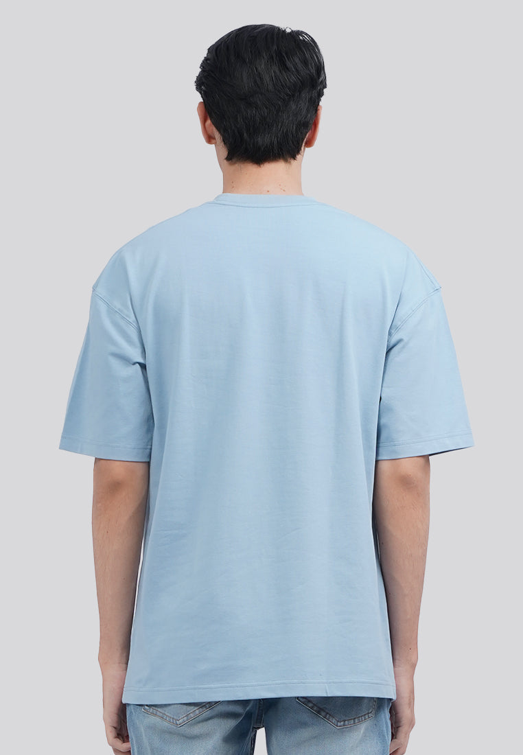 Oversized Short Sleeve T-Shirt Ice Blue