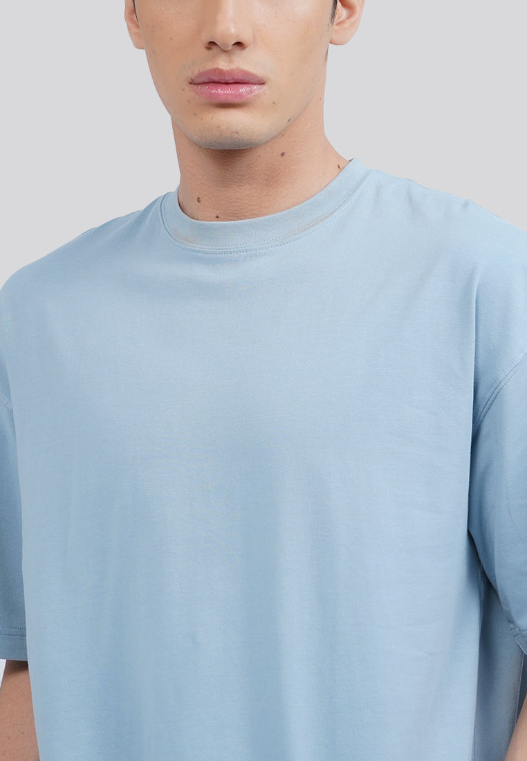 Oversized Short Sleeve T-Shirt Ice Blue