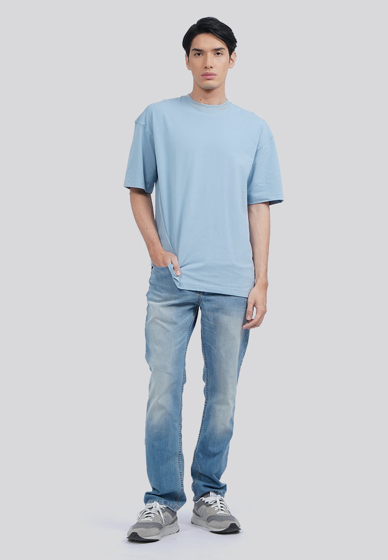 Oversized Short Sleeve T-Shirt Ice Blue