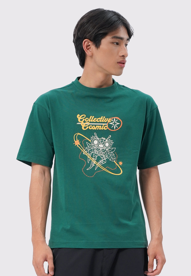 Executive X Monez Oversized Graphic T-Shirt Emerald