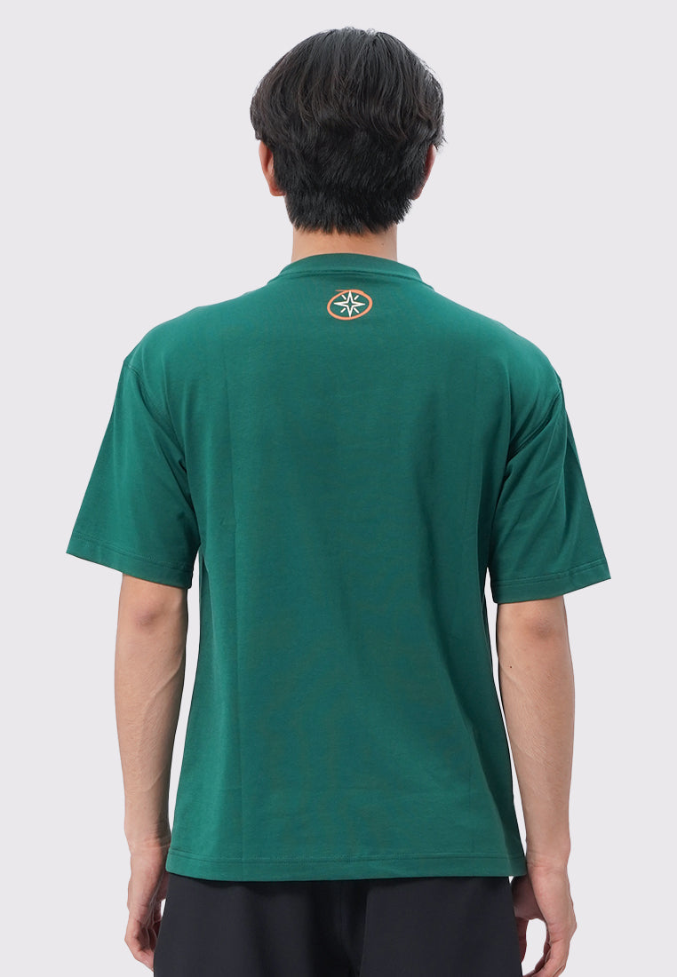 Executive X Monez Oversized Graphic T-Shirt Emerald