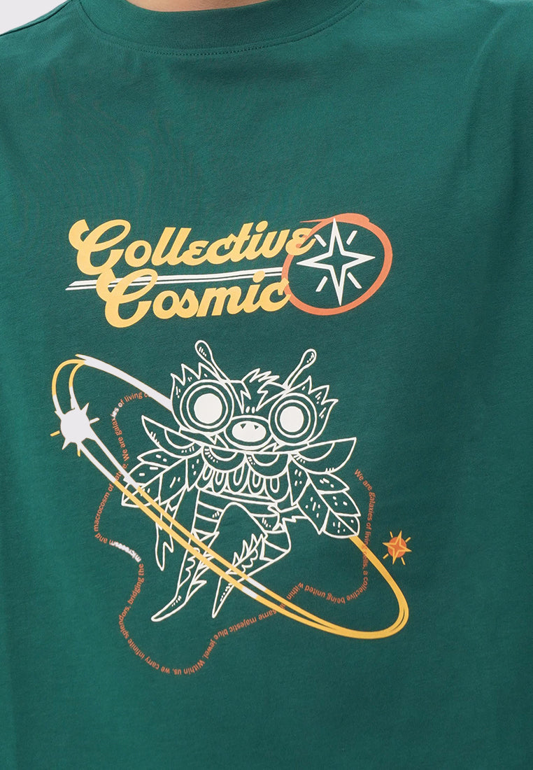 Executive X Monez Oversized Graphic T-Shirt Emerald