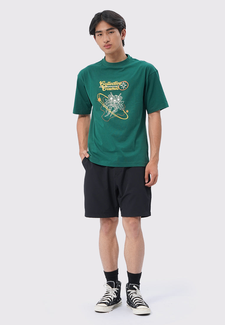 Executive X Monez Oversized Graphic T-Shirt Emerald