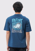 Executive X Monez Oversized Graphic T-Shirt Blue