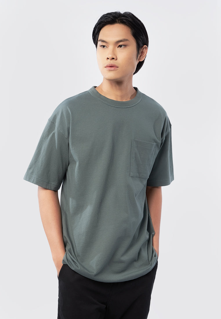 Oversized Short Sleeve T-Shirt Dusty Green