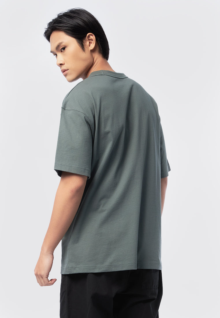 Oversized Short Sleeve T-Shirt Dusty Green