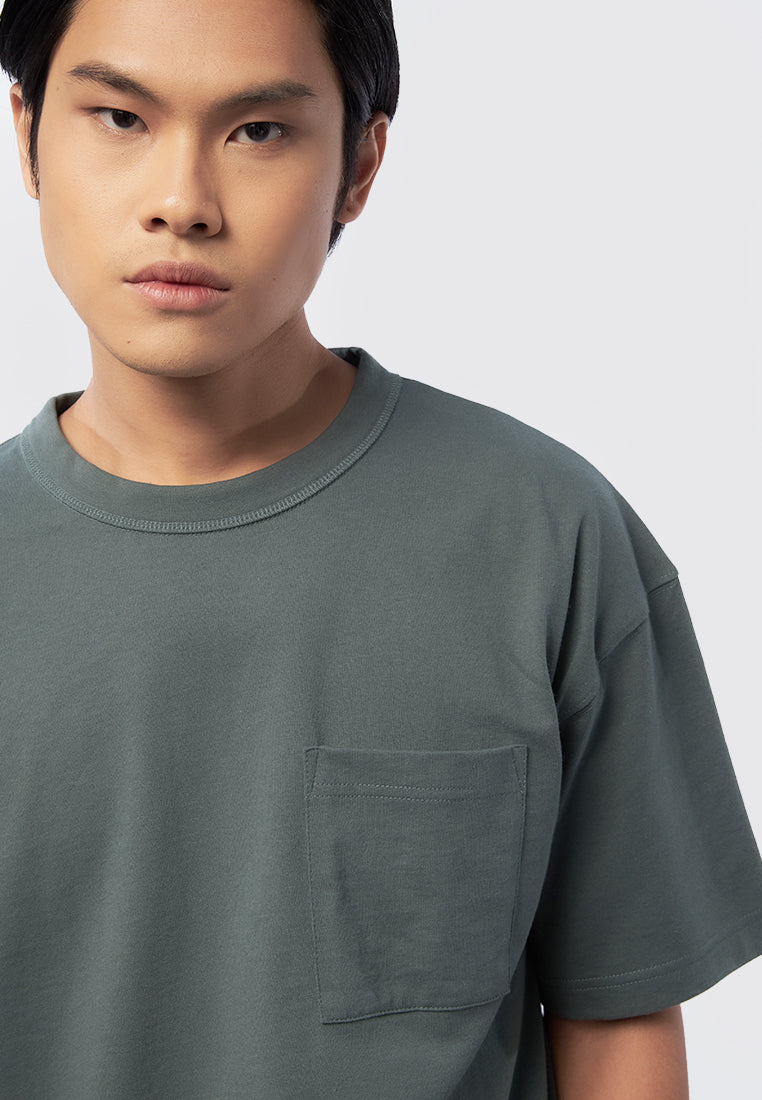 Oversized Short Sleeve T-Shirt Dusty Green