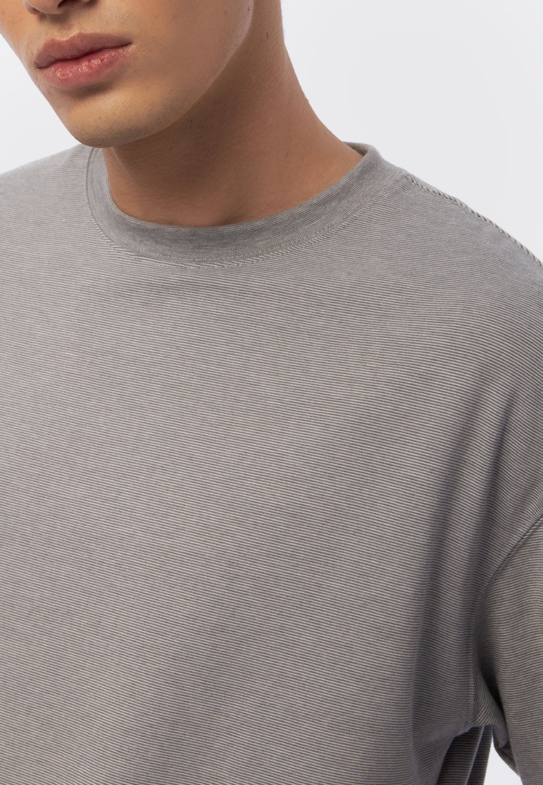 Pinstripe Oversized  T-Shirt