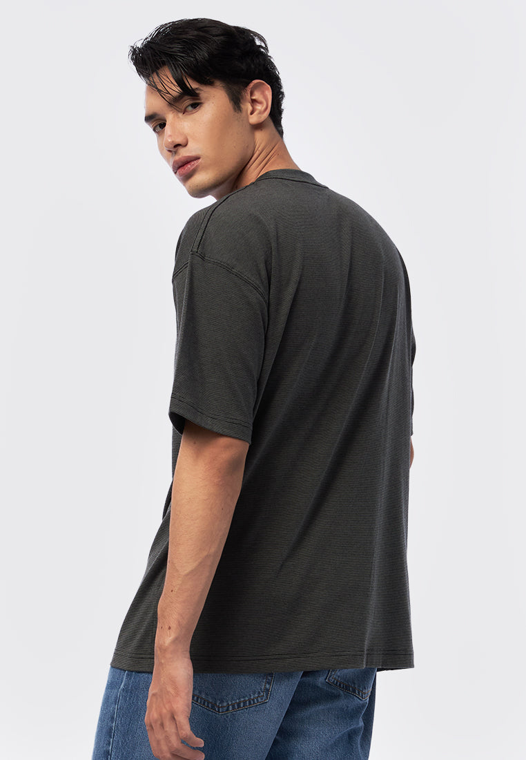 Pinstripe Oversized  T-Shirt
