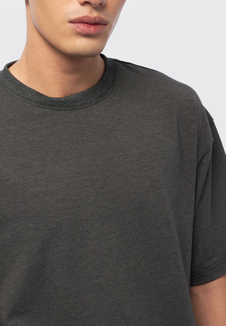 Pinstripe Oversized  T-Shirt