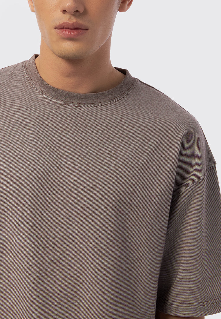Pinstripe Oversized  T-Shirt