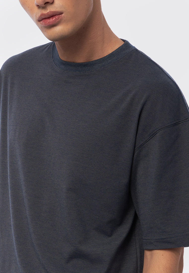 Pinstripe Oversized  T-Shirt