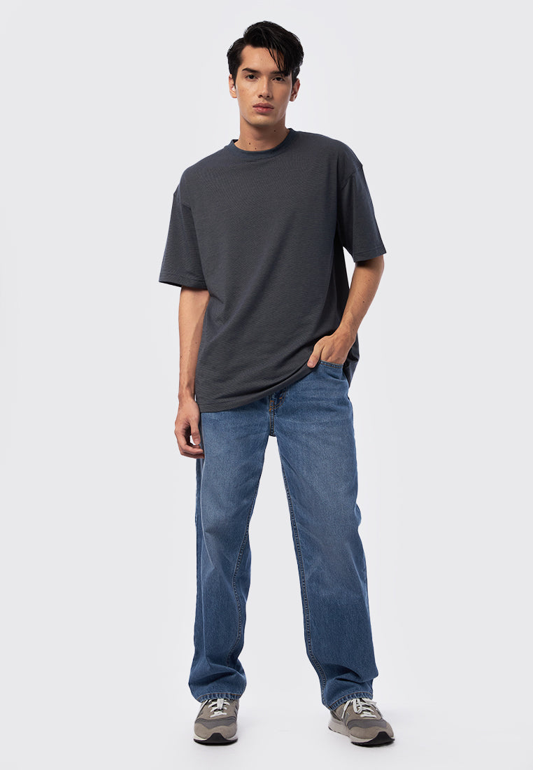 Pinstripe Oversized  T-Shirt