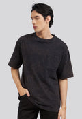 Garment Dyed Short Sleeve T-Shirt Black