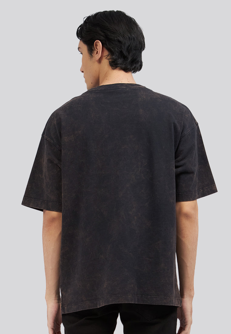 Garment Dyed Short Sleeve T-Shirt Black