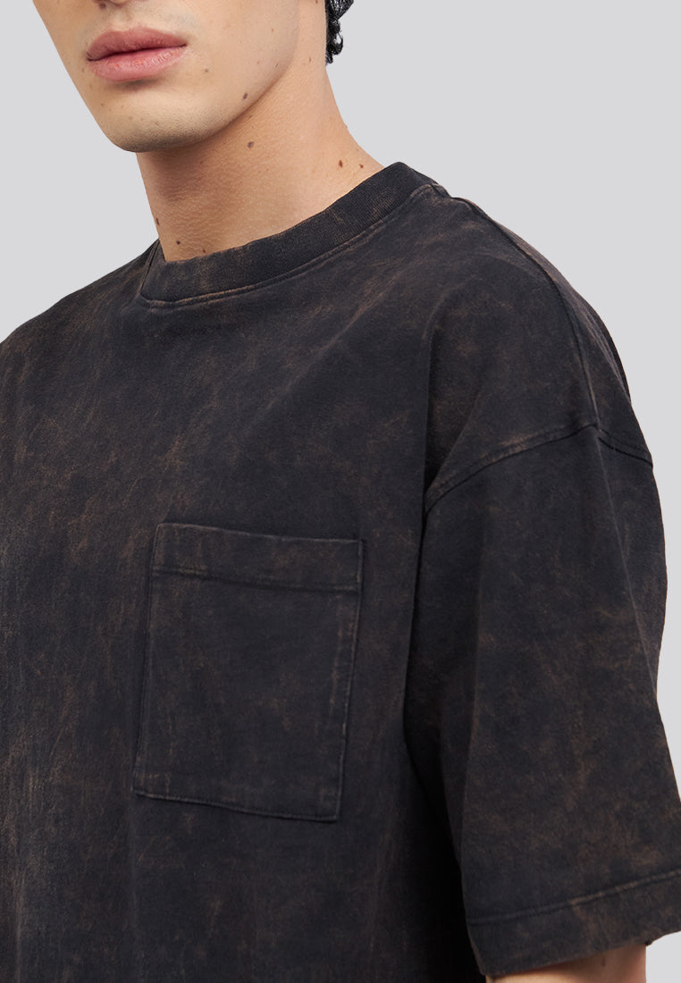 Garment Dyed Short Sleeve T-Shirt Black