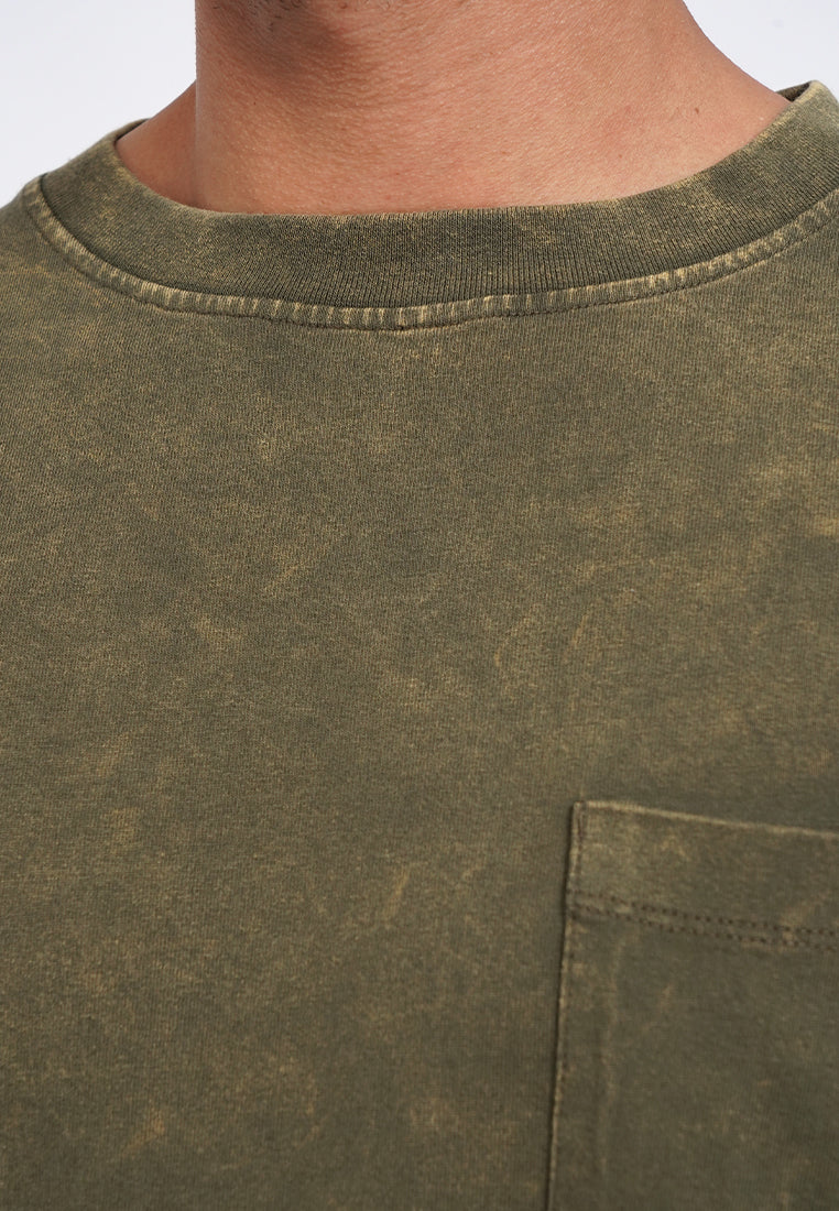 Short Sleeve Garment Dyed T-Shirt