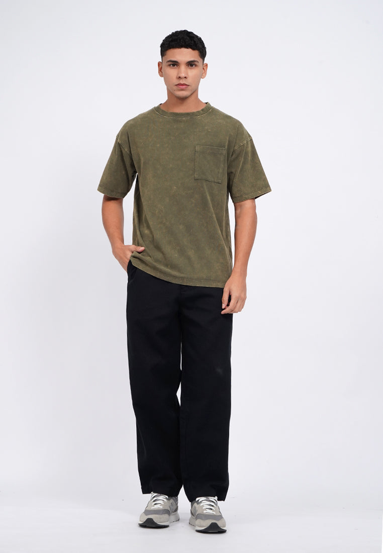 Short Sleeve Garment Dyed T-Shirt