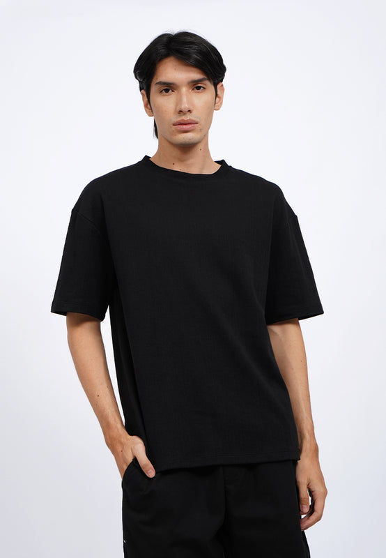 Oversized Short Sleeve Textured T-Shirt